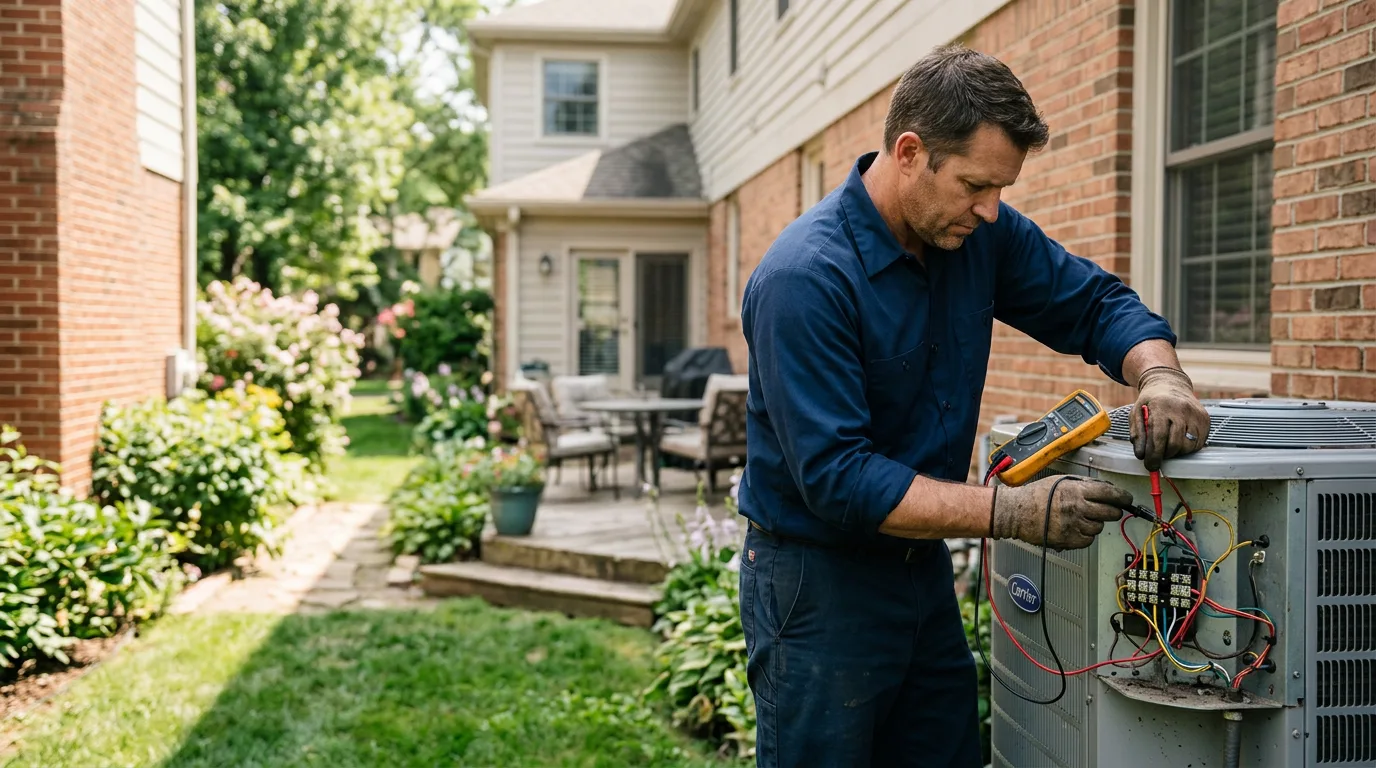 HVAC technician working near Lake Hughes, CA